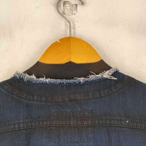 ディーゼル DIESEL ノーカラー デニムジャケット レディース import:S