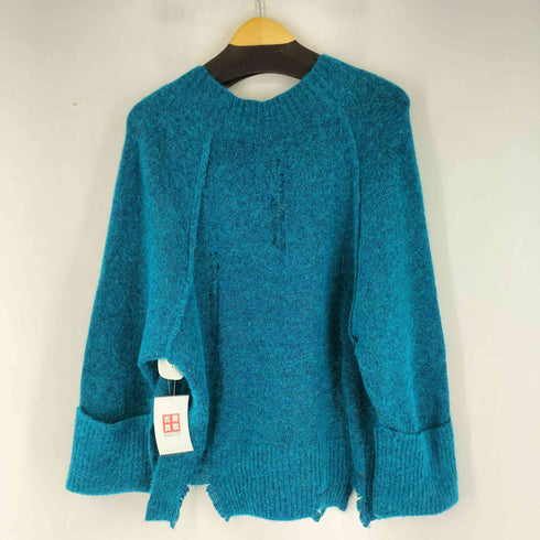 ディーゼル DIESEL アルパカ混 クラッシュ加工 Vネックセーター レディース import:XS