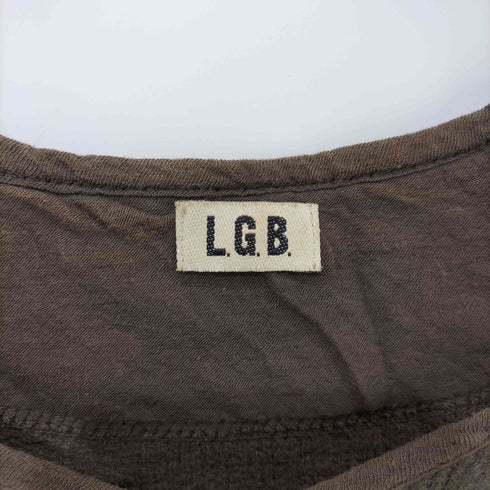 ルグランブルー L.G.B. COOKED WAFFLE ヘンリーネック L/S トップス メンズ JPN:2