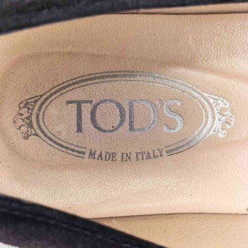 トッズ TOD’S ヒールスタッズ スエードフラットシューズ レディース 35 1/2