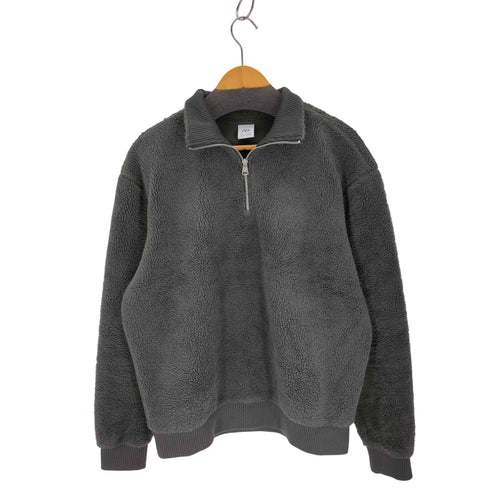 ザラ ZARA フリースボアジャケット ハーフジップ メンズ import:M