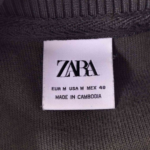 ザラ ZARA フリースボアジャケット ハーフジップ メンズ import:M