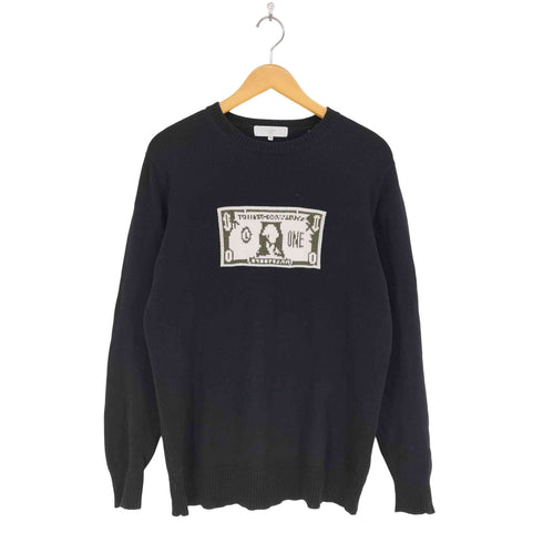 ビーミングバイビームス B:MING by BEAMS 札プリントクルーネックニット メンズ M