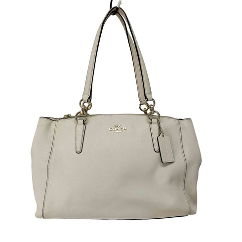 コーチ COACH クロスグレーンレザースモールクリスティーキャリーオール レディース