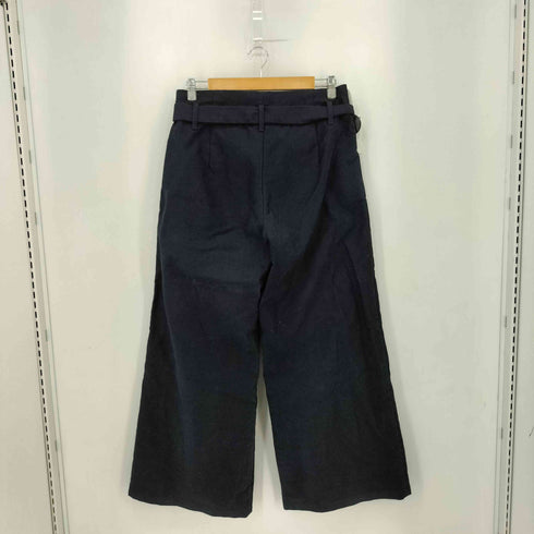 SYUMAN ベルト付き コットン ワイドパンツ レディース