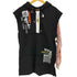 ディーゼル DIESEL ハーフジップ バンダナドッキング ノースリーブ プルオーバーパーカー レディース import:XS