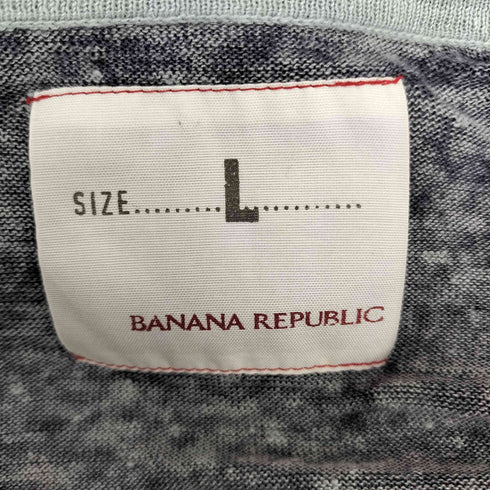 バナナリパブリック BANANA REPUBLIC 00S フロントプリント Vネック ニット メンズ JPN:L