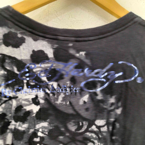 エドハーディー Ed Hardy 00S USA製 Y2K プリントTシャツ レディース M