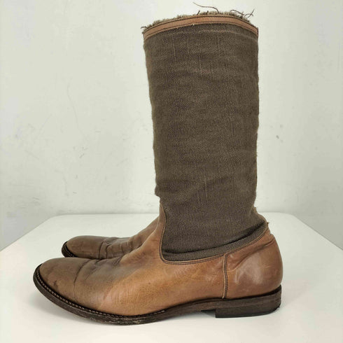 ヨウジヤマモトプールオム Yohji Yamamoto POUR HOMME 素材切り替えロングブーツ メンズ 4