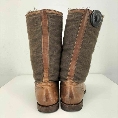 ヨウジヤマモトプールオム Yohji Yamamoto POUR HOMME 素材切り替えロングブーツ メンズ 4