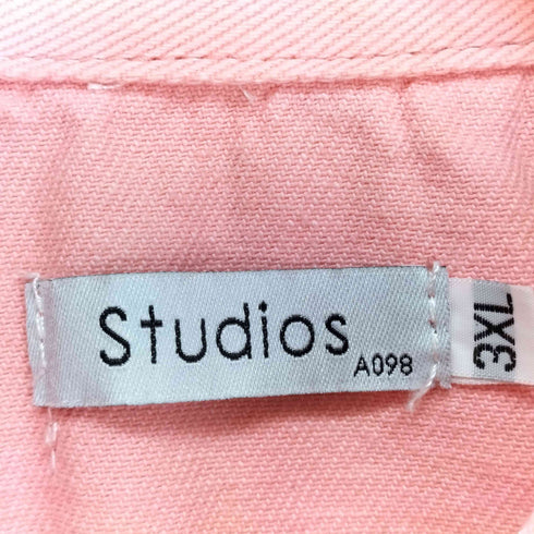 studios A098 ダメージデザインデニムトラッカージャケット メンズ 3XL