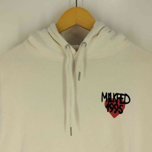 ミルクフェド MILKFED. SPRAY LOGO SWEAT HOODIE MILKFED レディース JPN:L