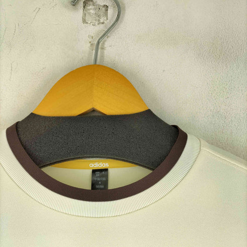 アディダス adidas カレッジ ルーズフィット ピケ 七分丈 袖Tシャツ メンズ import:L