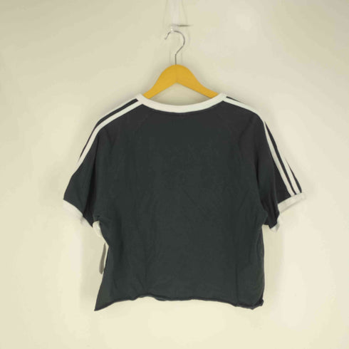 アディダスオリジナルス adidas Originals トレフォイルロゴ刺繍 3ライン カットオフ s/s Tシャツ レディース 2xo