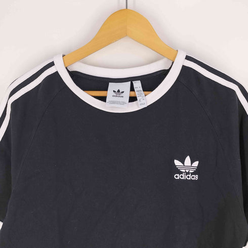 アディダスオリジナルス adidas Originals トレフォイルロゴ刺繍 3ライン カットオフ s/s Tシャツ レディース 2xo