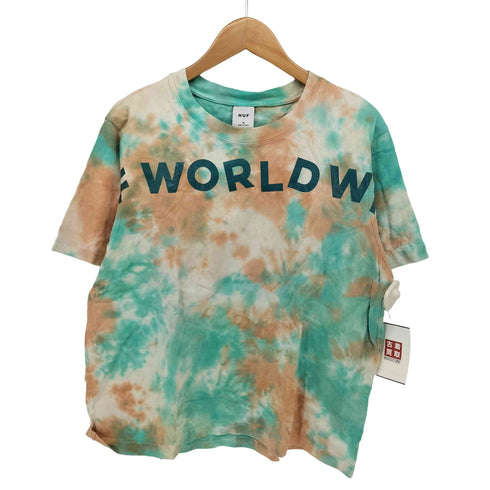 ハフ HUF WORLDWIDE TIEDYE RELAX T-SHIRT フロント プリント タイダイ Tシャツ レディース import:M