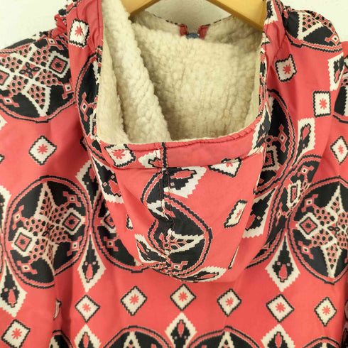 60S LIGHTNING ZIP ノルディック柄 裏地ボア フーディージャケット メンズ