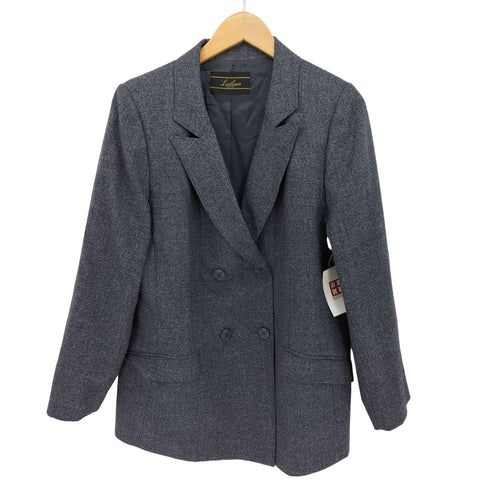 レリアン Leilian 日本製 ウール ダブルブレスト テーラード ジャケット レディース