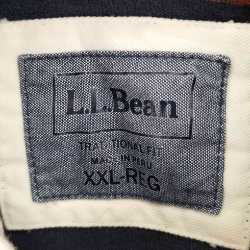 エルエルビーン L.L.Bean TRADITIONAL FIT ボーダー ラガーシャツ メンズ JPN:XXL