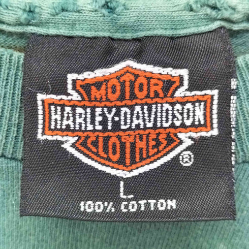 ハーレーダビッドソン HARLEY-DAVIDSON USA製 袖&裾シングルステッチ イーグル Tシャツ 1989コピーライト メンズ import:L