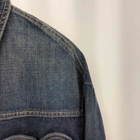 ザラ ZARA フロントボタン ハート デニムジャケット レディース L