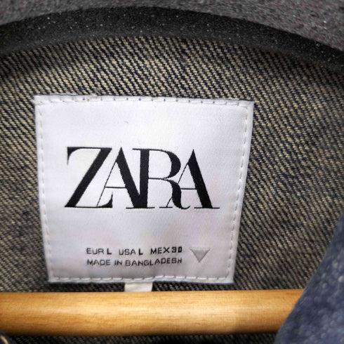 ザラ ZARA フロントボタン ハート デニムジャケット レディース L