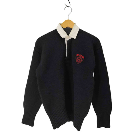 ポロラルフローレン POLO RALPH LAUREN ウール100% エンブレム ニットポロ メンズ import:M