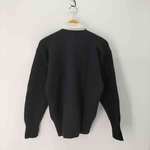 ポロラルフローレン POLO RALPH LAUREN ウール100% エンブレム ニットポロ メンズ import:M