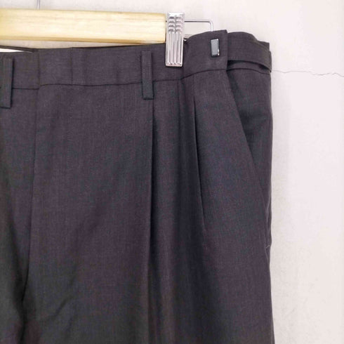 3タック ウールスラックス 裾ダブル YZIP メンズ