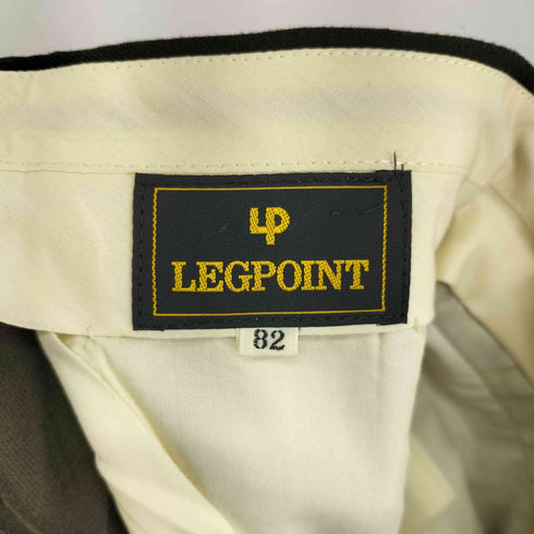 LEGPOINT 2タック インタック ウールスラックス 裾ダブル YZIP メンズ 82