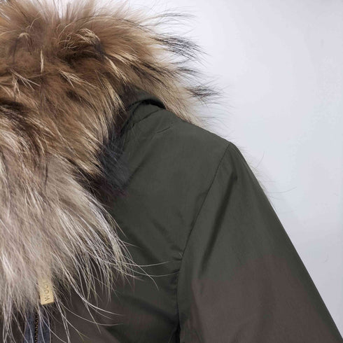 ウールリッチ WOOLRICH ラクーンファー ダウンコート レディース JPN:S