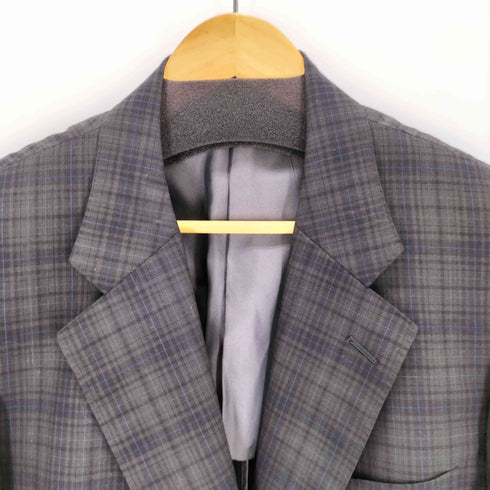 アクアスキュータム AQUASCUTUM チェック 背抜き 2B テーラードジャケット メンズ AB7
