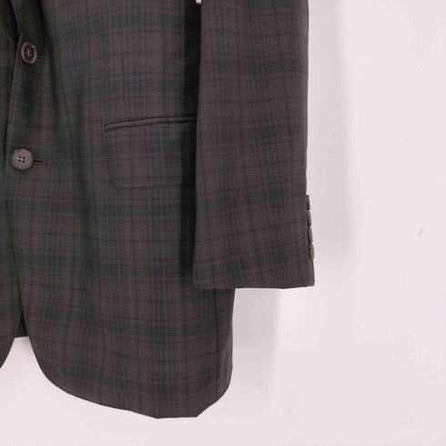 アクアスキュータム AQUASCUTUM チェック 背抜き 2B テーラードジャケット メンズ AB7