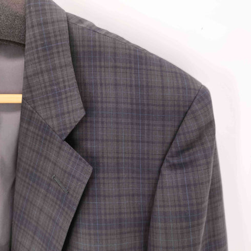 アクアスキュータム AQUASCUTUM チェック 背抜き 2B テーラードジャケット メンズ AB7