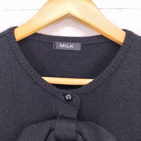 ミルク MILK フロントリボンカーディガン レディース
