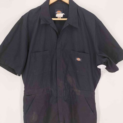 ディッキーズ Dickies ワーク つなぎ オールインワン 半袖 メンズ L