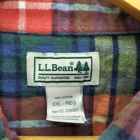 エルエルビーン L.L.Bean チェック ボタンダウンシャツ メンズ JPN:XXL