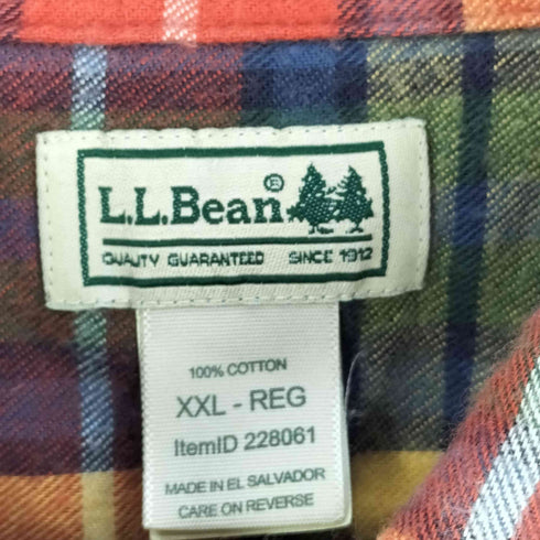 エルエルビーン L.L.Bean チェック ボタンダウンシャツ メンズ JPN:XXL