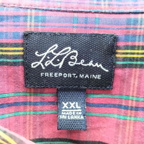 エルエルビーン L.L.Bean 復刻 筆記体タグ ボタンダウン チェックシャツ メンズ JPN:XXL