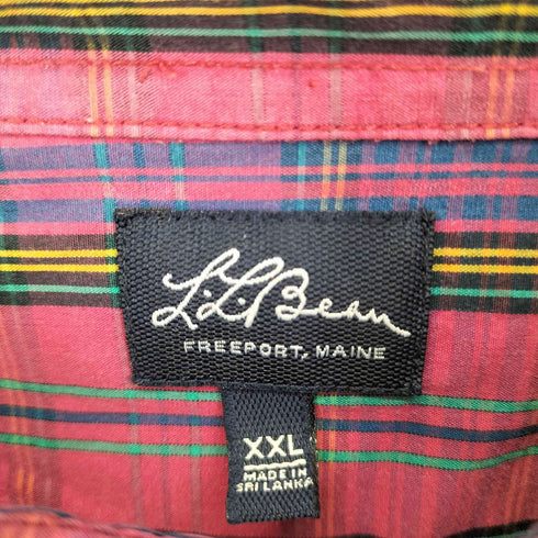 エルエルビーン L.L.Bean 復刻 筆記体タグ ボタンダウン チェックシャツ メンズ JPN:XXL