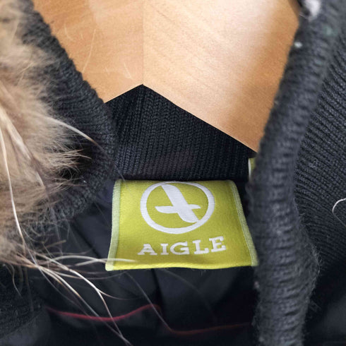エーグル AIGLE ファー付き ダウンコート レディース import:S
