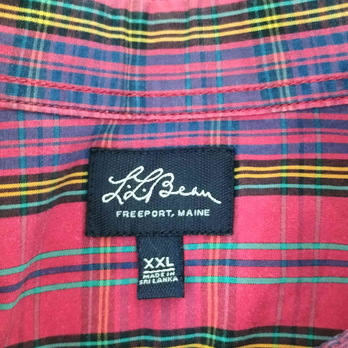 エルエルビーン L.L.Bean 復刻 筆記体タグ ボタンダウン チェックシャツ メンズ JPN:XXL