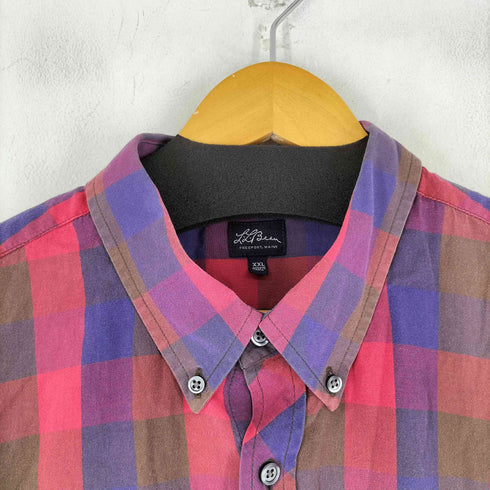 エルエルビーン L.L.Bean 復刻 筆記体タグ ボタンダウン ブロックチェックシャツ メンズ JPN:XXL