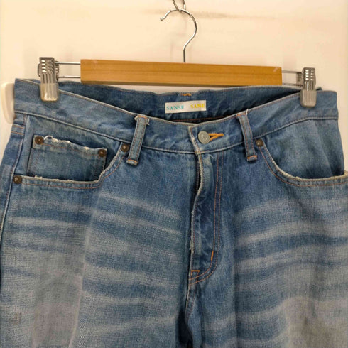 サンセサンセ SANSE SANSE 22AW LOT F121120 ダメージ クラッシュ デニム パンツ メンズ L