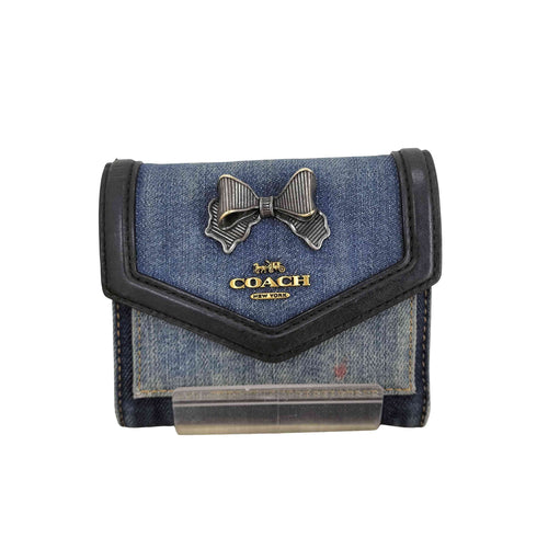 コーチ COACH デニムミニウォレット レディース