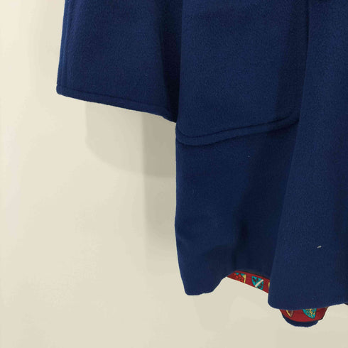 ヘルノ Herno MADE IN ITALY 裏地総柄シルク100% カシミア混 ウールダブルブレストコート レディース