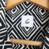 ロクビューティーアンドユースユナイテッドアローズ 6 BEAUTY & YOUTH UNITED ARROWS PRINT SHORT SLEEVE SHIRT ダイヤ柄 プリントショートスリーブジャケット レディース