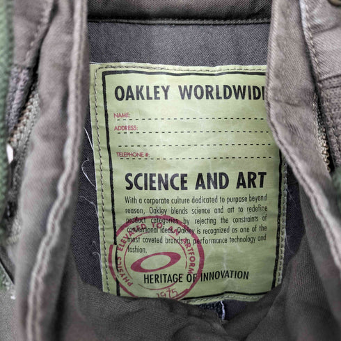 オークリー OAKLEY 00s Y2K フード内蔵 ミリタリー デザインジャケット メンズ import:L