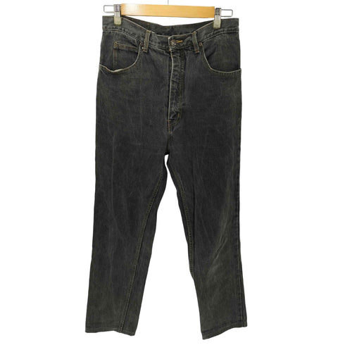 COLONEL 先染め ジッパーフライ ブラックデニム メンズ 33×34