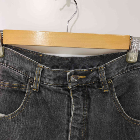 COLONEL 先染め ジッパーフライ ブラックデニム メンズ 33×34